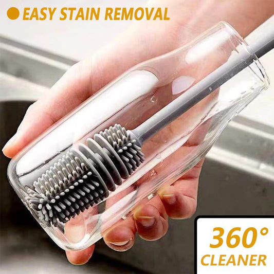 QuickMela.pk™ - Long Handle Silicone Cleansing Brush (PACK OF 2)