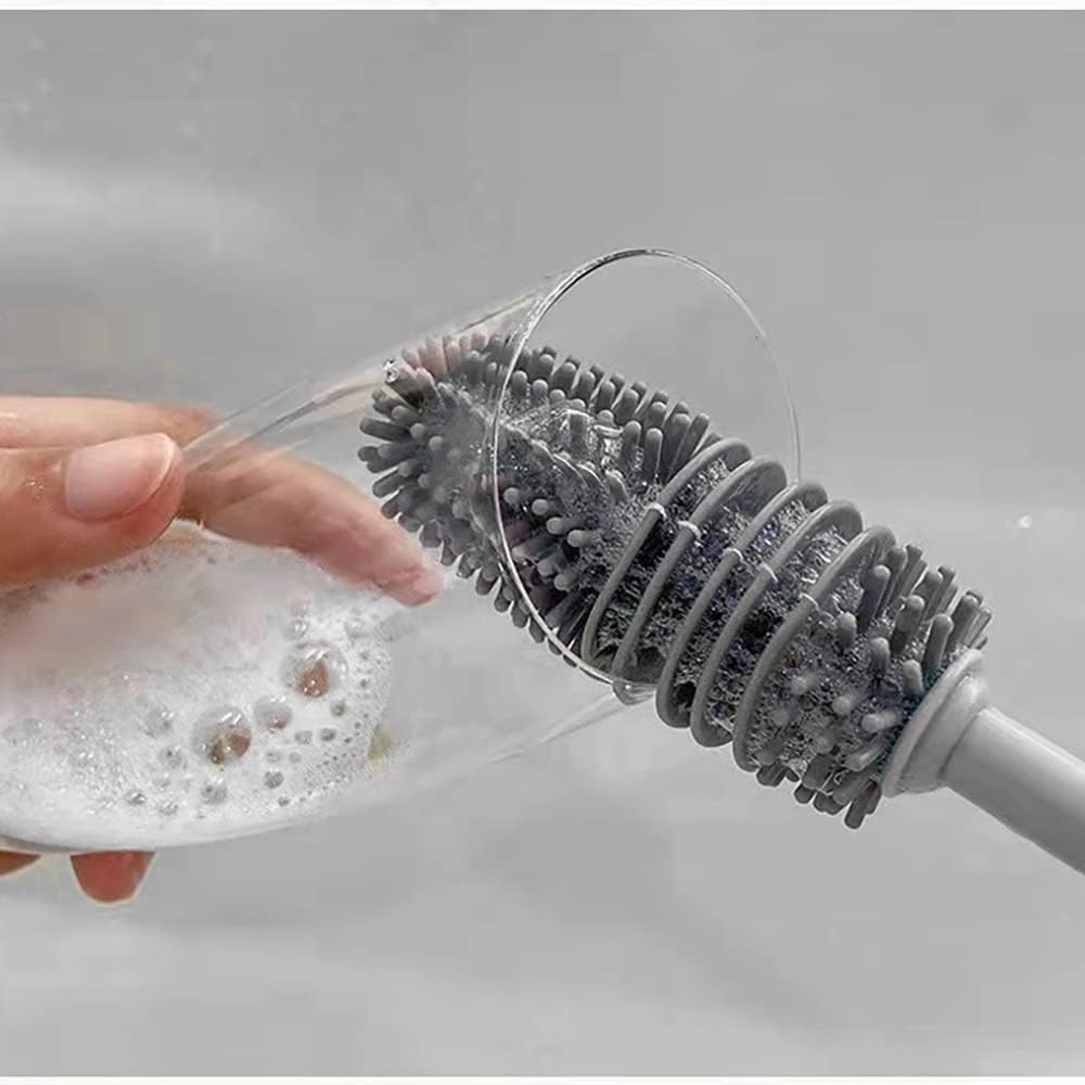 QuickMela.pk™ - Long Handle Silicone Cleansing Brush (PACK OF 2)