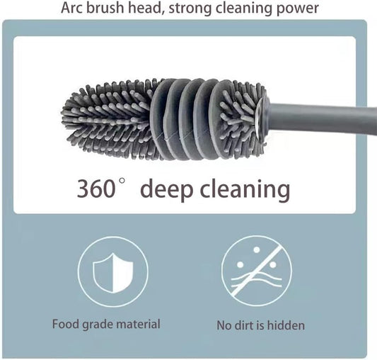 QuickMela.pk™ - Long Handle Silicone Cleansing Brush (PACK OF 2)