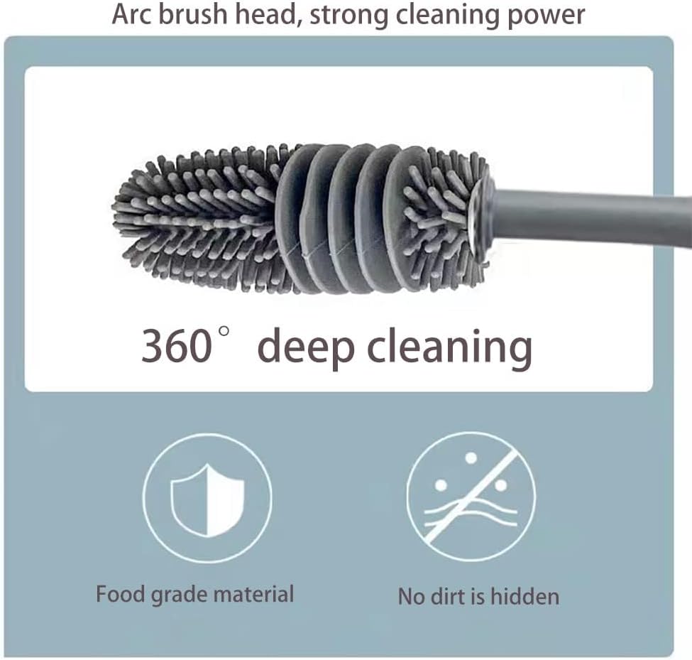 QuickMela.pk™ - Long Handle Silicone Cleansing Brush (PACK OF 2)