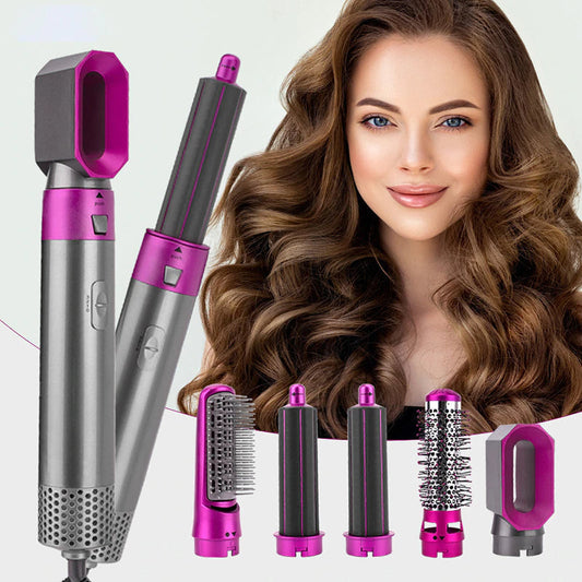 QuickMela.pk™ - 5-in-1 Hair Dryer, Hot Air Blower Styler & Volumizer 5 in 1 Hair Brush,Negative Ion Ceramic Blow Dryer Brush for Women