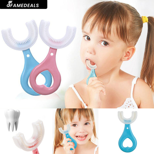 QuickMela.pk™ - U-Shaped Baby Tooth Brush | 2-6 Years | 200 DC