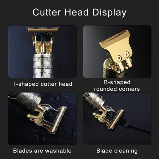 QuickMela.pk™ - T9 Professional Trimmer | Golden Dragon Style | Metal Body