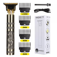 QuickMela.pk™ - T9 Professional Trimmer | Golden Dragon Style | Metal Body