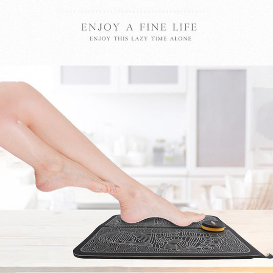 QuickMela.pk™ - EMS Foot Massager Pad Portable Foldable Massage Mat Muscle Stimulation Improve Blood Circulation Relief Pain Relax Feet