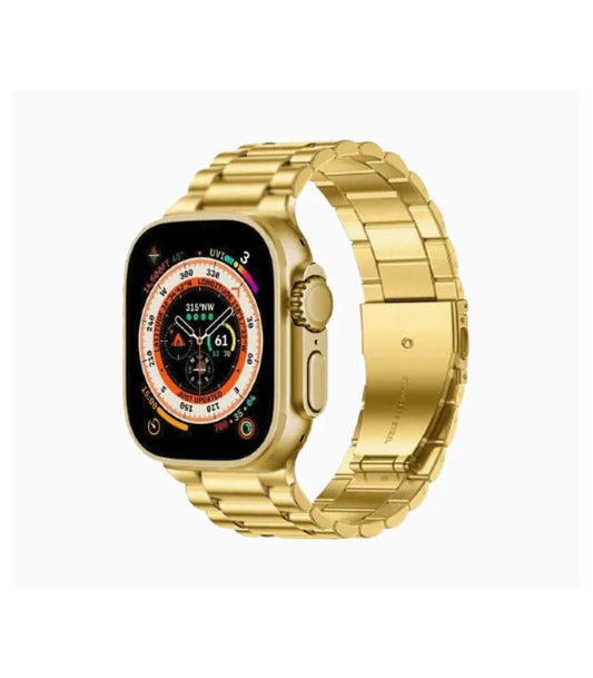 QuickMela.pk™ - G9 Ultra Pro Smart Watch (Golden Edition) ⌚ – 3 Straps