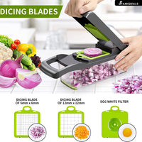 QuickMela.pk™ - 12 in 1 Pro Vegetable Chopper/Dicer