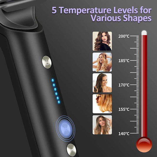 QuickMela.pk™ - 2 In 1 Hair Straightener Comb With 5 Temp 20s Fast Heating & Anti-Scald -  [FREE DELIVERY]