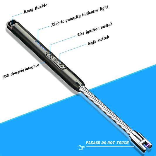 QuickMela.pk™ - Windproof Electric Rechargeable Lighter With Flexible Neck