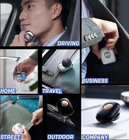 QuickMela.pk™ - Mini Portable Face Cordless Shavers USB Electric Shaver IPX7 Waterproof
