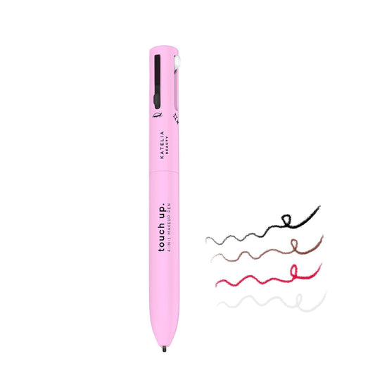 QuickMela.pk™ - 4-In-1 Makeup Pen Touch-Up Pen Makeup Eyebrow Pencil Waterproof 4 Colors Multi-Function Makeup Beauty Pen