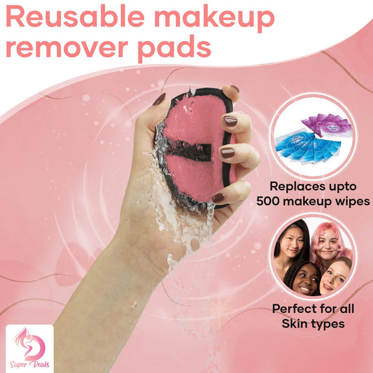 QuickMela.pk™ - Microfiber Makeup Remover Towel Reusable Cleansing Cloth Pads Face Cleaner Plush Puff Foundation Skin Care Tool