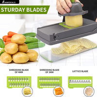 QuickMela.pk™ - 12 in 1 Pro Vegetable Chopper/Dicer