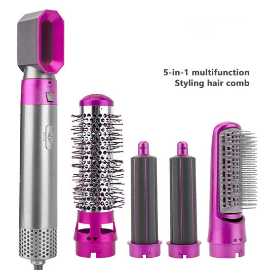 QuickMela.pk™ - 5-in-1 Hair Dryer, Hot Air Blower Styler & Volumizer 5 in 1 Hair Brush,Negative Ion Ceramic Blow Dryer Brush for Women