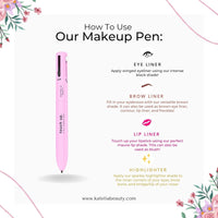 QuickMela.pk™ - 4-In-1 Makeup Pen Touch-Up Pen Makeup Eyebrow Pencil Waterproof 4 Colors Multi-Function Makeup Beauty Pen