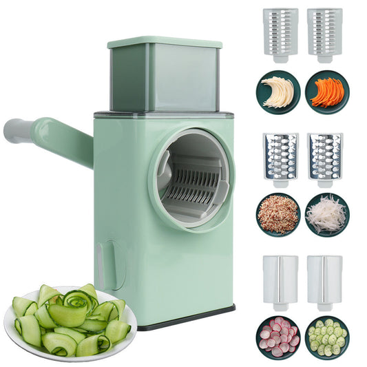 QuickMela.pk™ - 3 in 1 Rotary Vegetable Slicer - Big Size