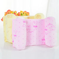 QuickMela.pk™ - Adjustable Newborn Baby Head Shaping Pillow – Flat Head Prevention, Anti-Roll & Neck Support Cushion (Random Color & Print)