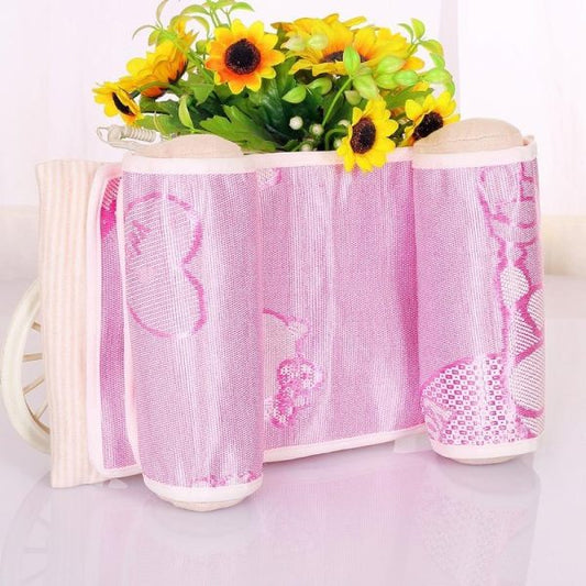 QuickMela.pk™ - Adjustable Newborn Baby Head Shaping Pillow – Flat Head Prevention, Anti-Roll & Neck Support Cushion (Random Color & Print)