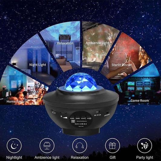 QuickMela.pk™ - Star Projector Galaxy Night Light