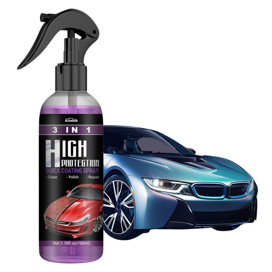 QuickMela.pk™ - 3 In 1 High Protection Quick Car Coating Spray (100 Ml)