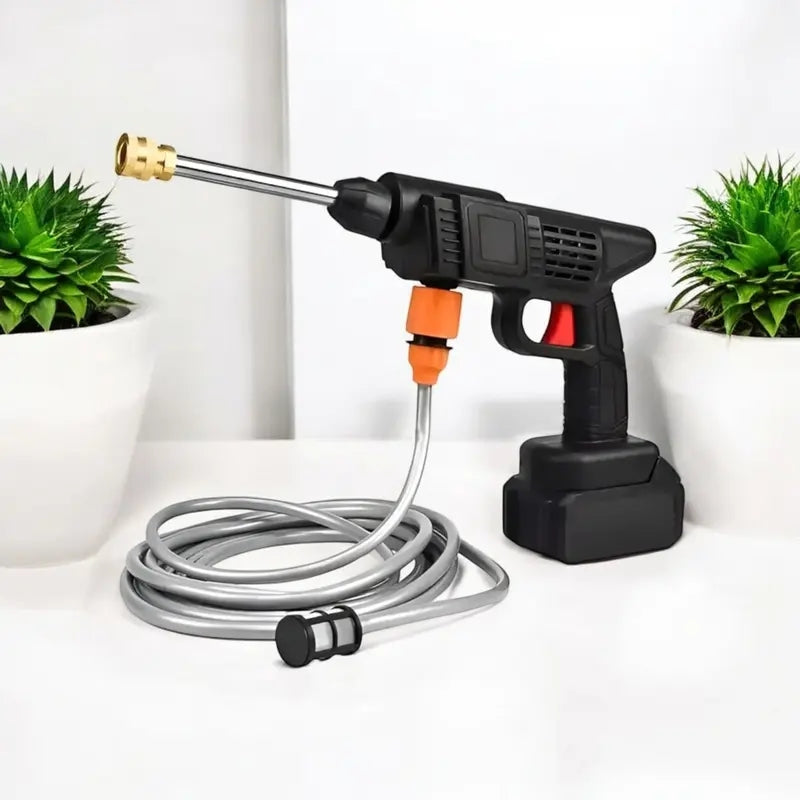 QuickMela.pk™ - Automatic Cordless Wireless Car Wash Spray Gun High Pressure 48v Lithium Water Jet