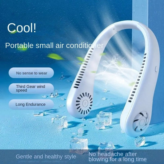 QuickMela.pk™ - Rechargeable Air Cooler 3 Speed Neck Fan