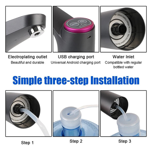 QuickMela.pk™ - Electric Water Pump Charging Touch Control