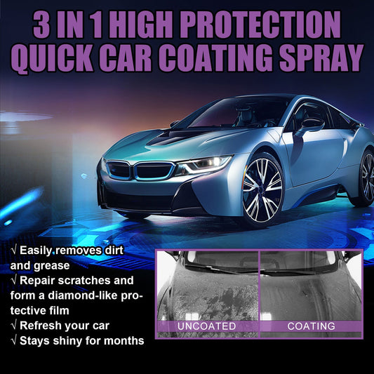 QuickMela.pk™ - 3 In 1 High Protection Quick Car Coating Spray (100 Ml)