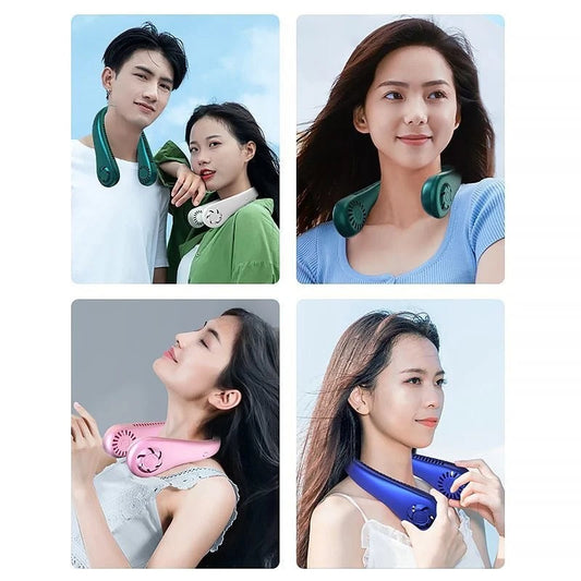 QuickMela.pk™ - Rechargeable Air Cooler 3 Speed Neck Fan