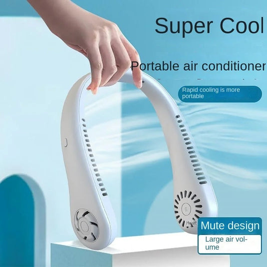 QuickMela.pk™ - Rechargeable Air Cooler 3 Speed Neck Fan
